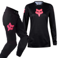 FOX Racing Women's 180 BLACKOUT MX Gear Set (Black/Pink)