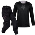 FOX Racing Youth 180 Blackout Gear Set (Black/Black)