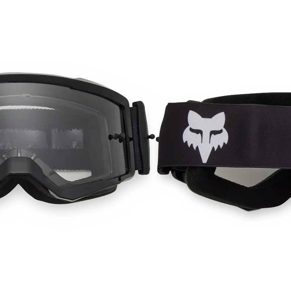 FOX Racing Youth MAIN CORE MX Goggles (Black) Clear Lens