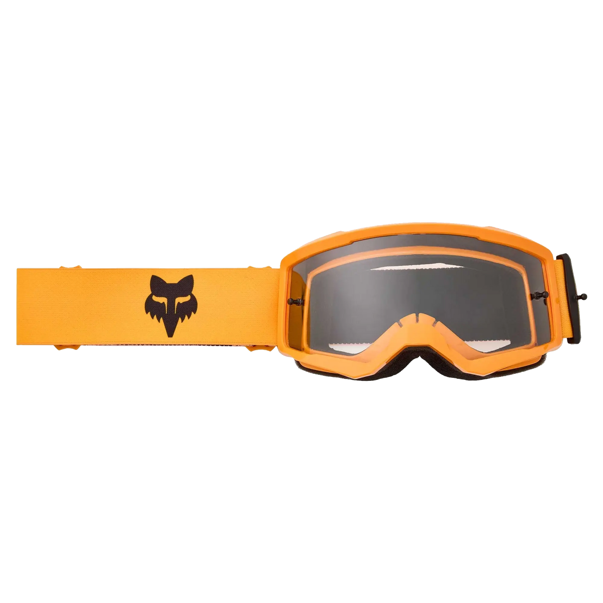 FOX Racing Youth MAIN CORE MX Goggles (Tangerine) Clear Lens