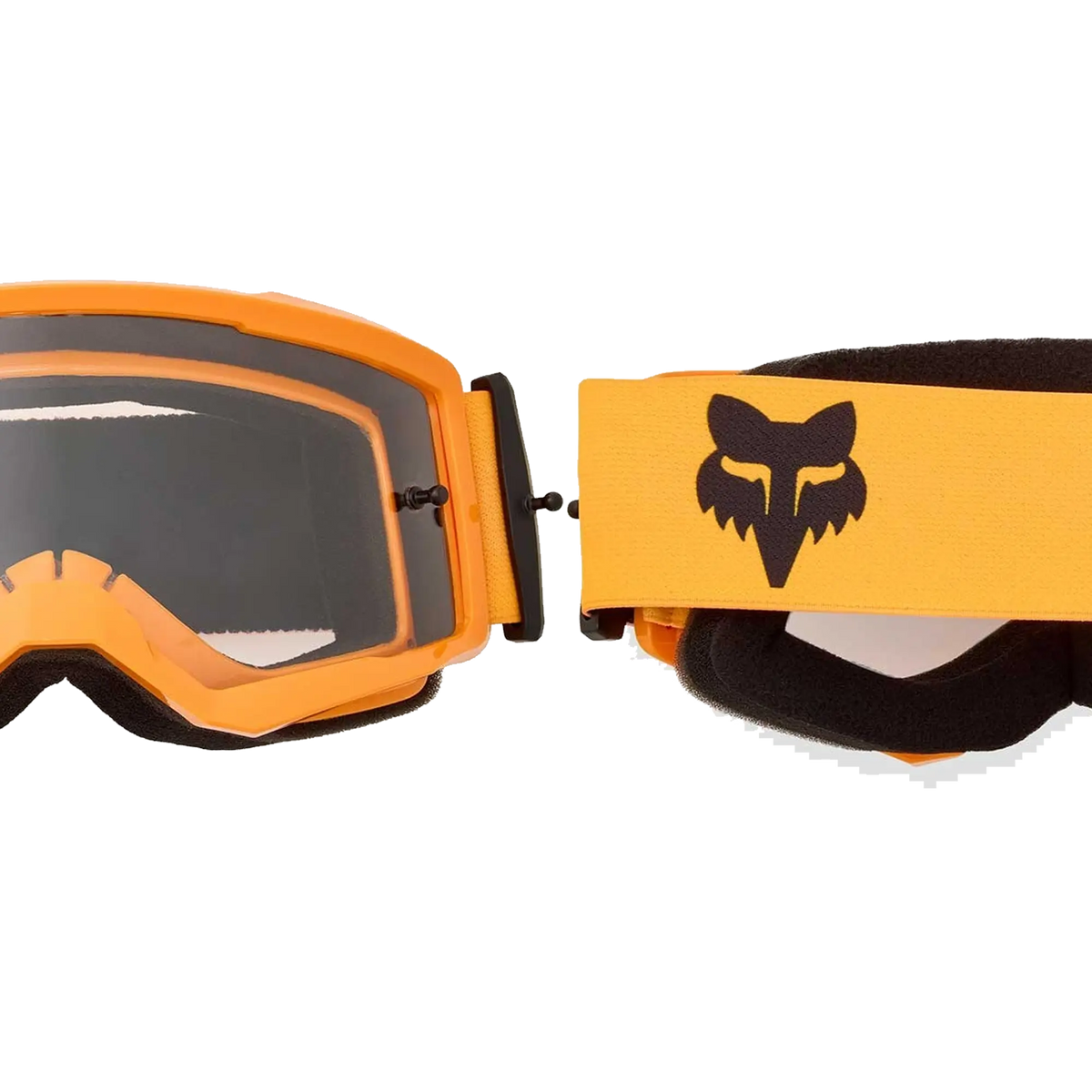 FOX Racing Youth MAIN CORE MX Goggles (Tangerine) Clear Lens