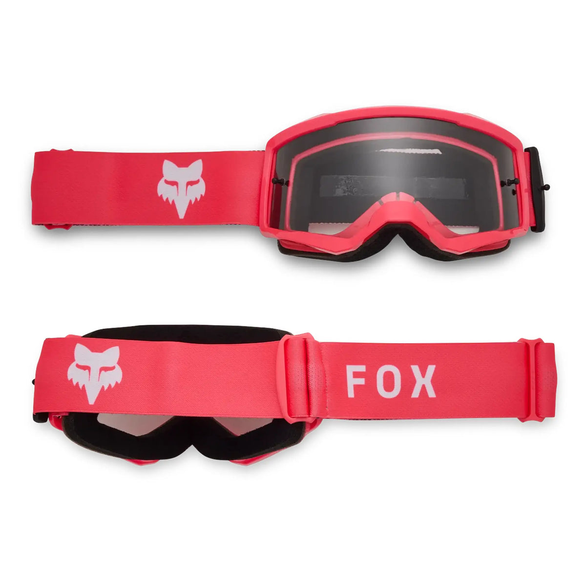 FOX Racing Youth MAIN CORE MX Goggles (Fluo Pink) Clear Lens