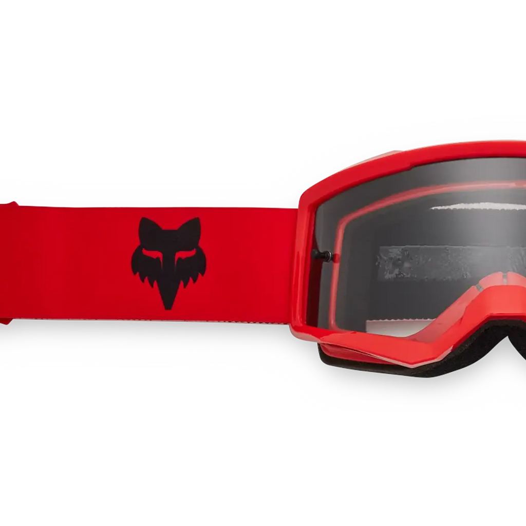 FOX Racing Youth MAIN CORE MX Goggles (Flo Red) Clear Lens