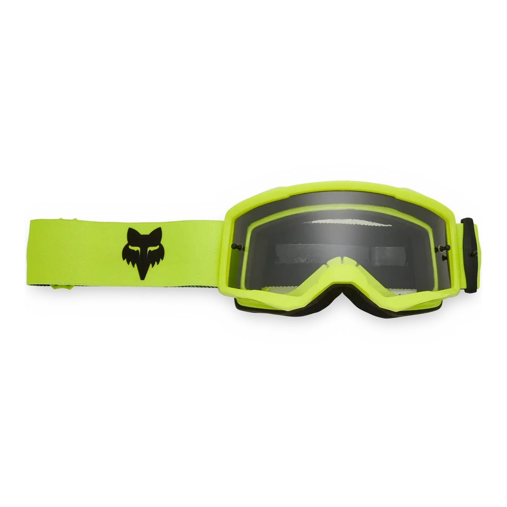 FOX Racing Youth MAIN CORE MX Goggles (Flo Yellow) Clear Lens