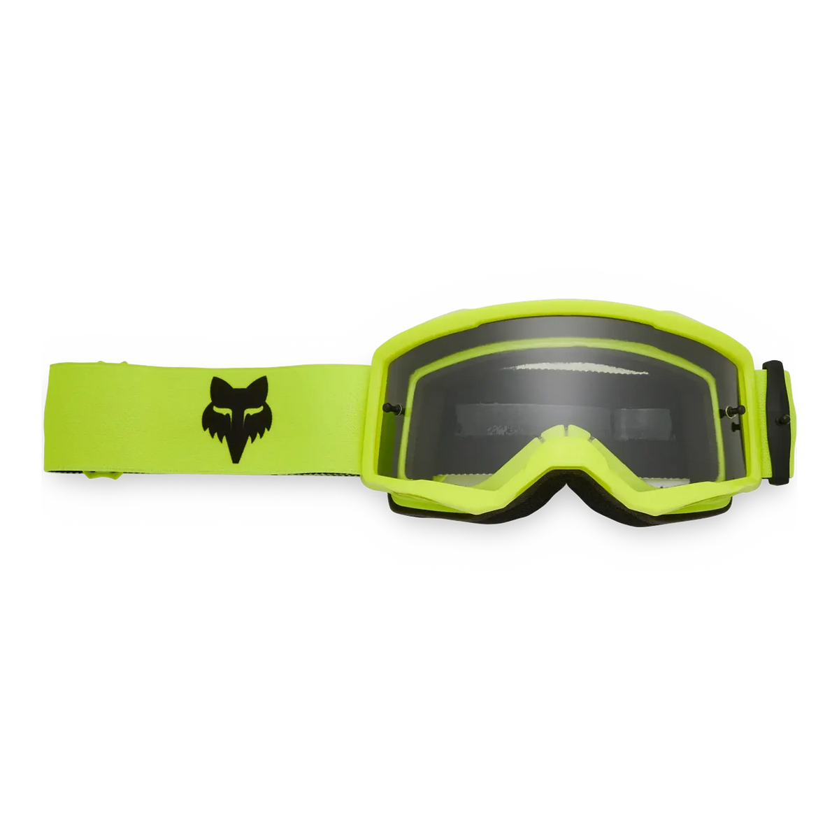 FOX Racing Youth MAIN CORE MX Goggles (Flo Yellow) Clear Lens