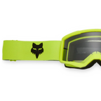 FOX Racing Youth MAIN CORE MX Goggles (Flo Yellow) Clear Lens