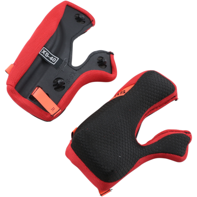 Alpinestars (Helmet Spares) Cheek Pads - S-M10/S-M8 **22:05 Version** (+5mm)
