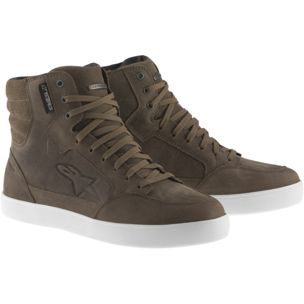Alpinestars J-6 Waterproof Motorcycle Riding Shoes (Brown)