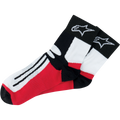 Alpinestars (2026) Socks - Road Racing, Short (Black/Red)