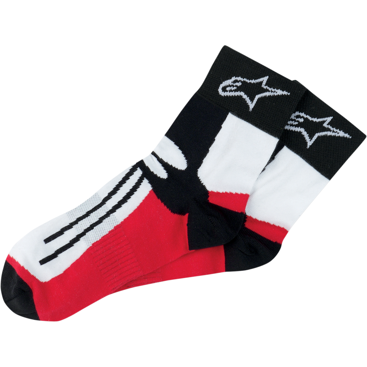 Alpinestars (2026) Socks - Road Racing, Short (Black/Red)