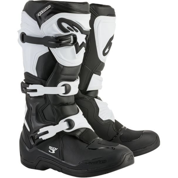 Alpinestars MX Boots - Tech 3 (Black/White)