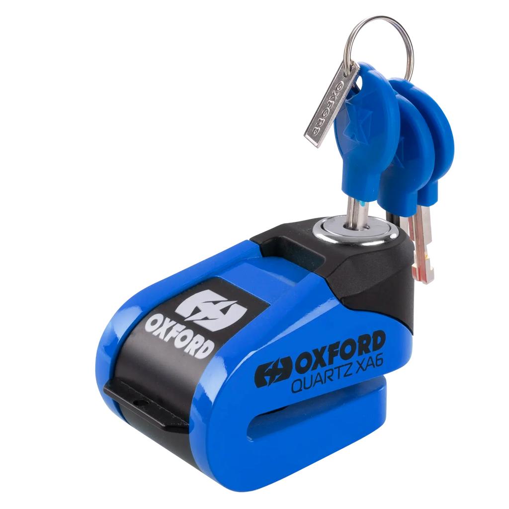 Oxford Quartz XA6 Alarm Disc Lock 6mm Pin (Blue)