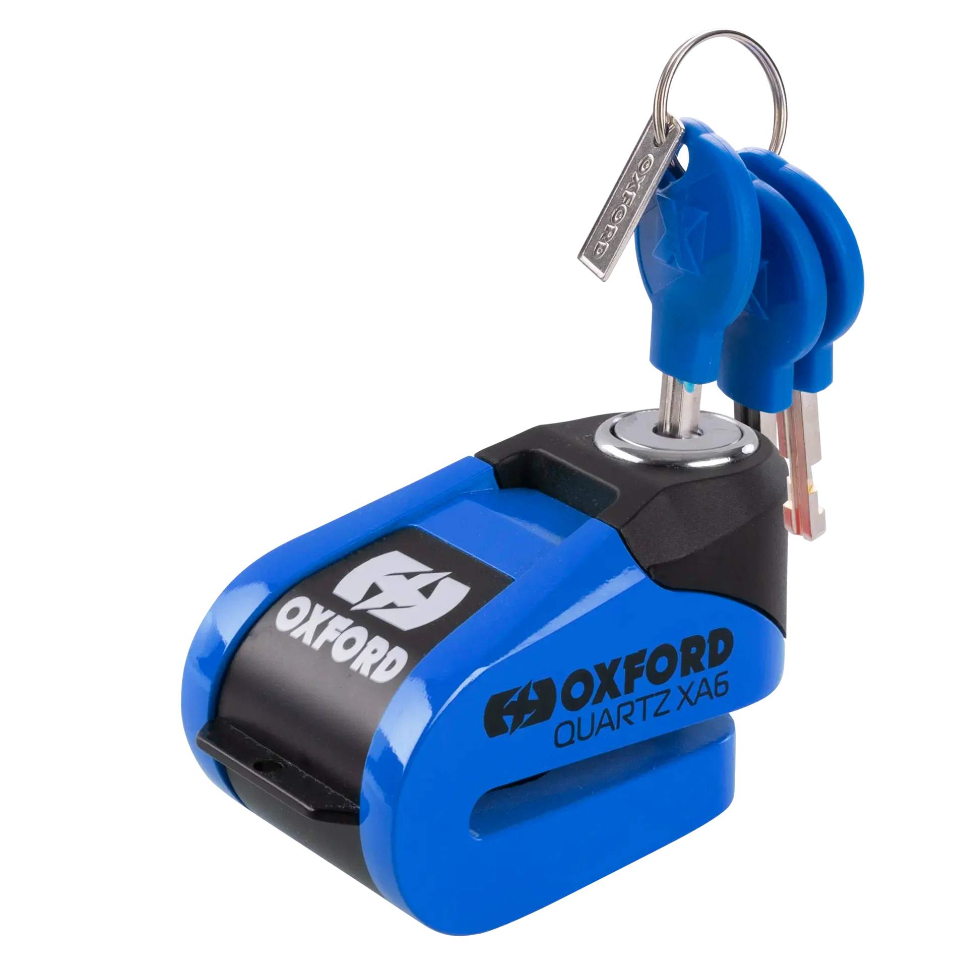 Oxford Quartz XA6 Alarm Disc Lock 6mm Pin (Blue)