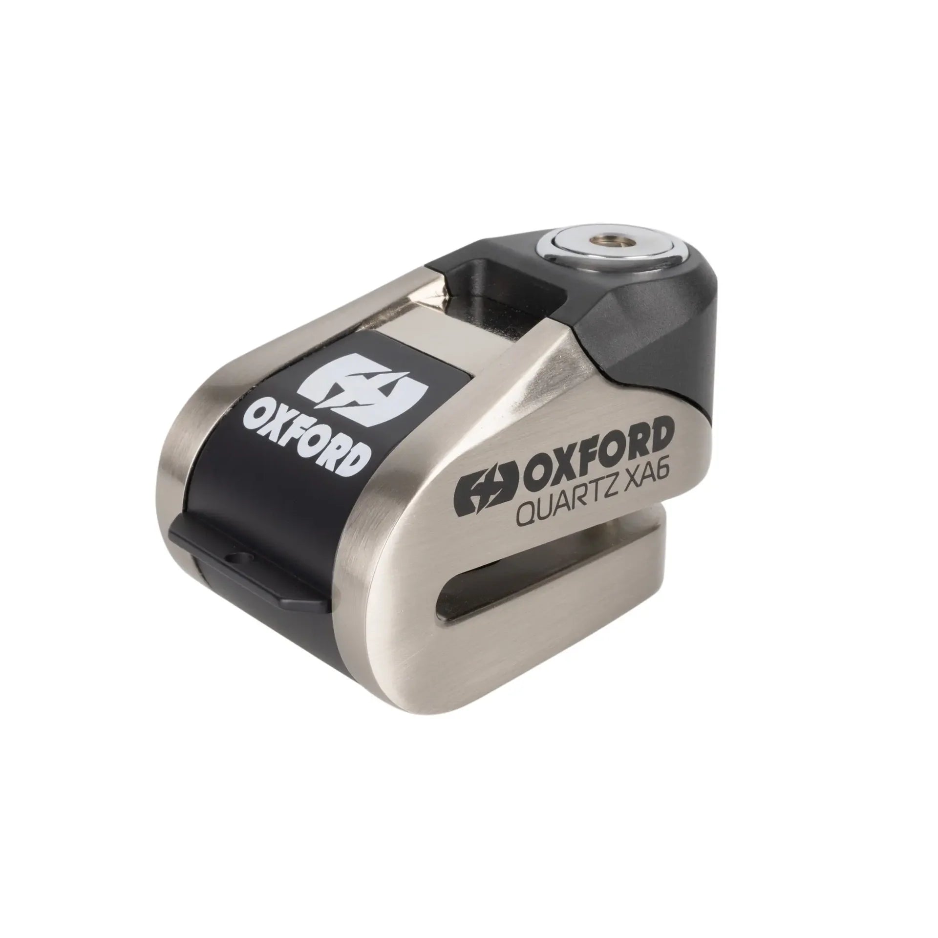 Oxford Quartz XA6 Alarm Disc Lock 6mm Pin (Chrome)