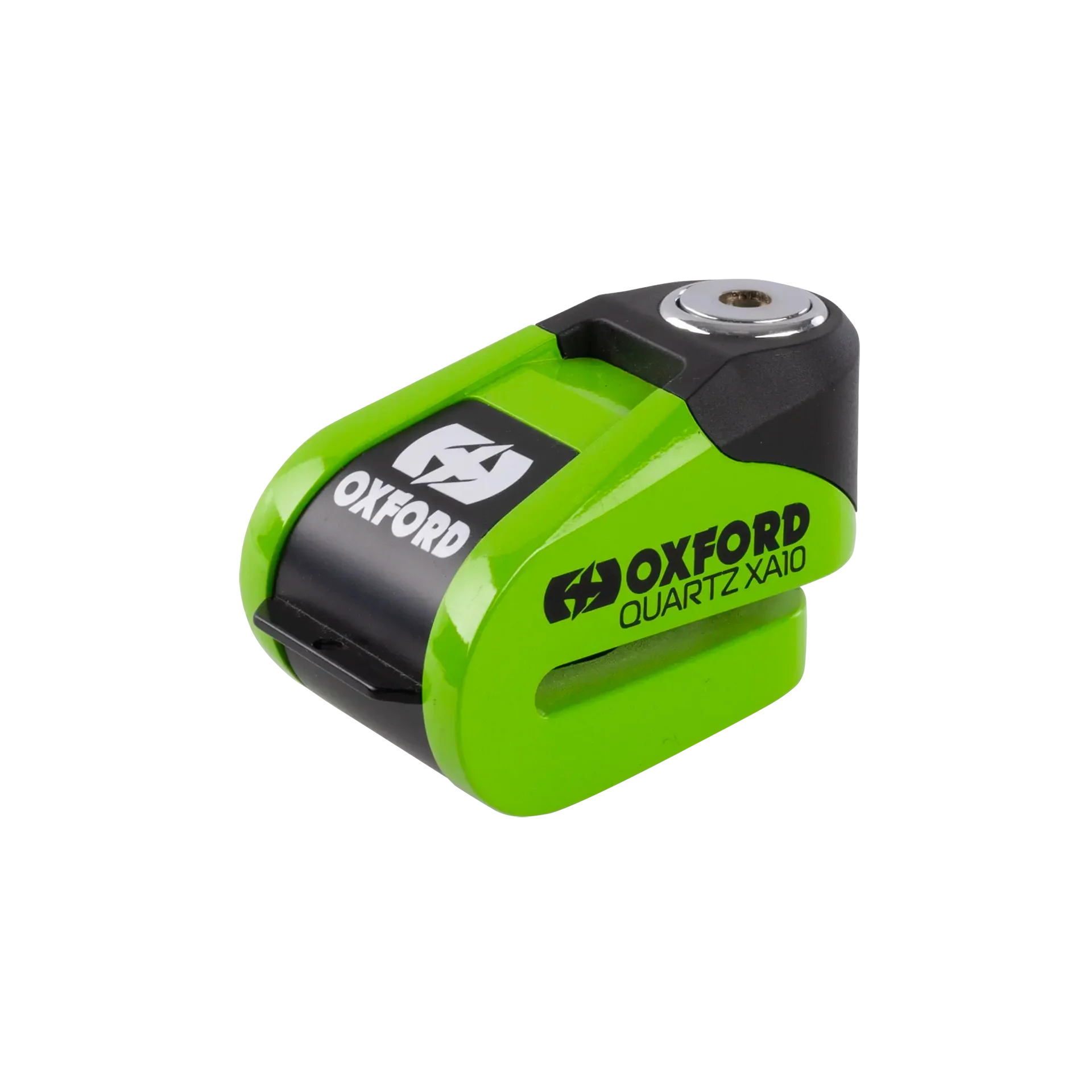 Oxford Quartz XA10 Alarm Disc Lock 10mm Pin (Green)