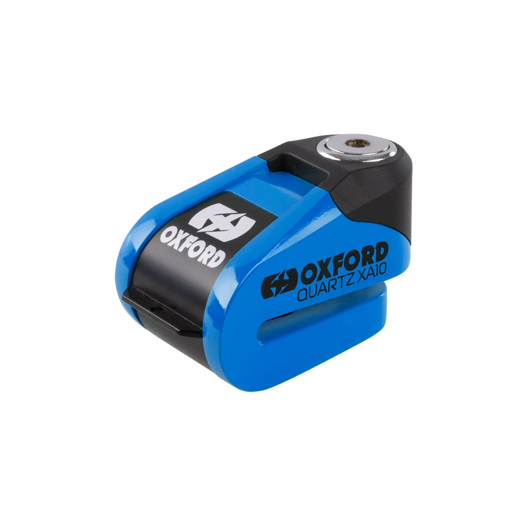 Oxford Quartz XA10 Alarm Disc Lock 10mm Pin (Blue)