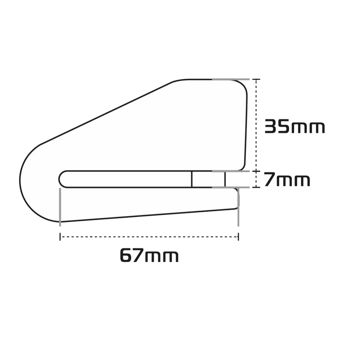 Oxford Alpha XA14 Alarm Disc Lock (14mm Pin)