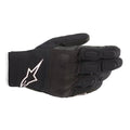 Alpinestars S-Max Drystar Motorcycle Short WP Gloves (Black/White)