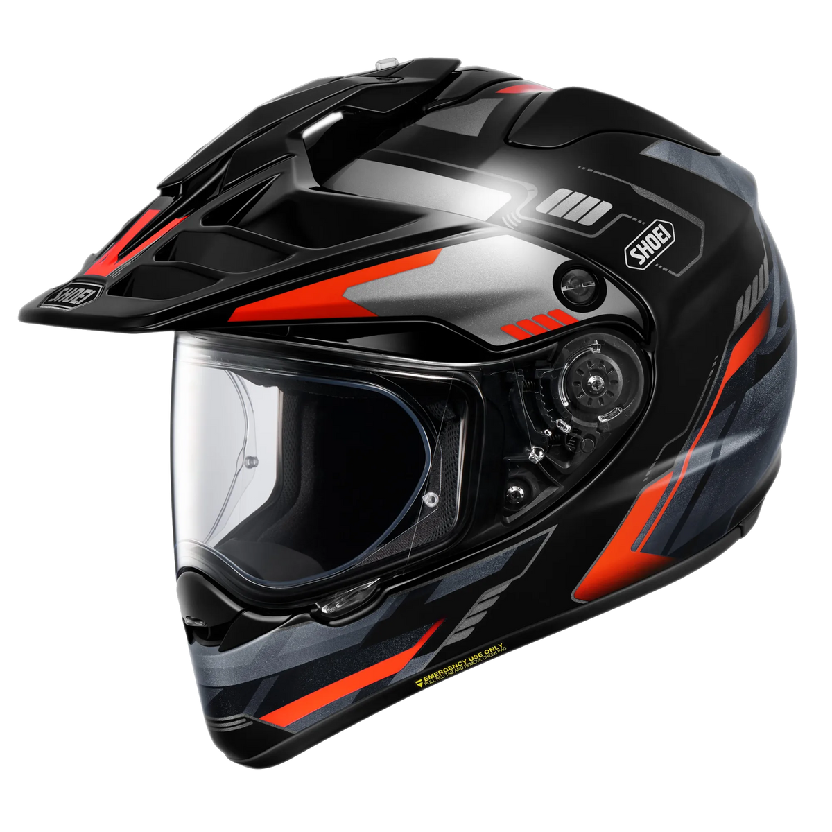 Shoei HORNET ADV 06 Invigorate TC-1 Adventure Helmet (Black/Red)