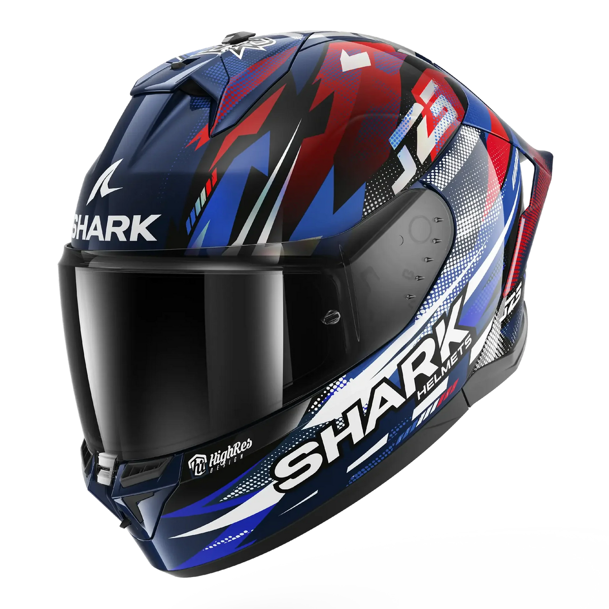 Shark Skwal Cup Replica Zarco GP France Helmet (Blue/Chrome/Red)