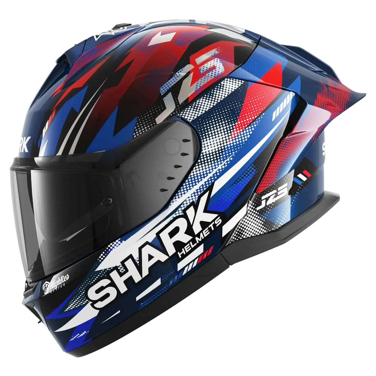 Shark Skwal Cup Replica Zarco GP France Helmet (Blue/Chrome/Red)